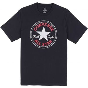 Converse CHUCK PATCH TEE Pánske tričko, čierna, veľkosť XXL