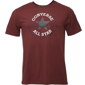 Converse STANDARD FIT CENTER FRONT CHUCK PATCH CORE TEE Unisex tričko, béžová, veľkosť