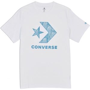 Converse STAR CHEVRON SNEAKER TEE biela S - Pánske tričko