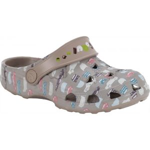 Coqui LITTLE FROG PRINTED Detské sandále, sivá, veľkosť 23/24