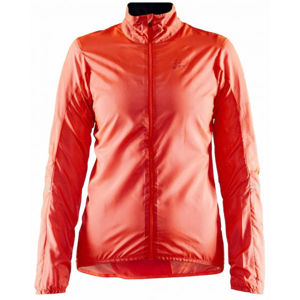 Craft ESSENCE Dámska ultraľahká cyklistická bunda, oranžová, veľkosť S