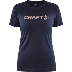Craft CORE ESSENCE LOGO TEE W Dámske funkčné tričko, tmavo modrá, veľkosť