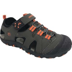 Crossroad MUGEN tmavo sivá 35 - Detské sandále