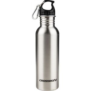 Crossroad TEX-1000 Oceľová fľaša, strieborná, veľkosť UNI