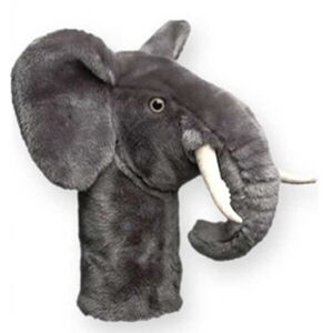 DAPHNE'S HEADCOVERS ELEPHANT Plyšový Headcover na ochranu drivera, sivá, veľkosť os