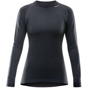 Devold EXPEDITION WOMAN SHIRT Dámske vlnené tričko, čierna, veľkosť M