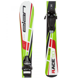 Elan RACE PRO SPORT + EL4.5 Detské zjazdové lyže, biela, veľkosť