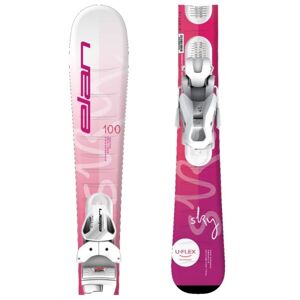 Elan SKY WHT JRS + EL 4.5 Zjazdové lyže, ružová, veľkosť 120