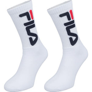 Fila UNISEX TENNIS 2P Unisex ponožky, biela, veľkosť 43 - 46