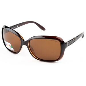 Finmark F2301 Športové slnečné okuliare s polarizačnými šošovkami, hnedá, veľkosť os
