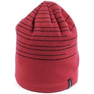 Finmark ZIMNÁ ČIAPKA Pánska zimná čiapka, červená, veľkosť UNI