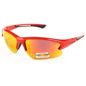 Finmark FNKX2310 Športové slnečné okuliare s polarizačnými sklami, červená, veľkosť