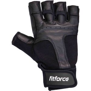 Fitforce BURIAL Fitness rukavice, čierna, veľkosť M