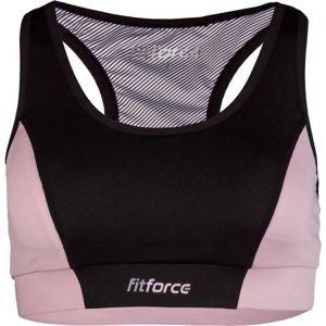 Fitforce PIRA ružová M - Dámska fitness podprsenka
