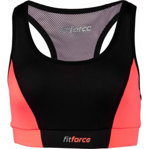 Fitforce PIRA Dámska fitness podprsenka, oranžová,čierna, veľkosť