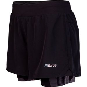 Fitforce RAPHA čierna M - Dámske  fitness šortky