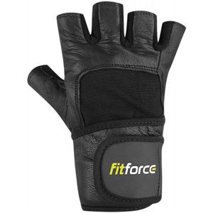 Fitforce FITNESS RUKAVICE Rukavice na fitness, čierna, veľkosť M