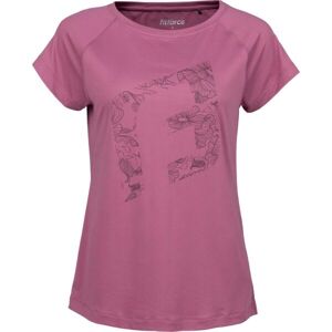 Fitforce HASLEY Dámske fitness tričko, ružová, veľkosť L