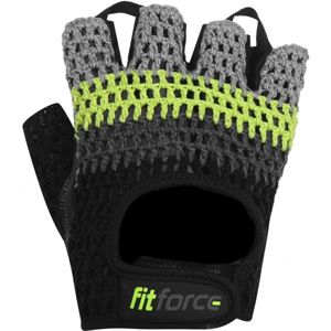 Fitforce KRYPTO Fitness rukavice, čierna, veľkosť S