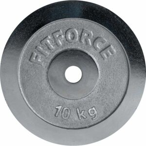 Fitforce PLC 10 KG x 30 MM Nakladací kotúč, strieborná, veľkosť 10 KG