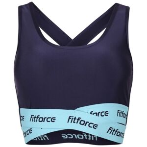 Fitforce SAGANA Dámska fitness podprsenka, tmavo modrá, veľkosť XS