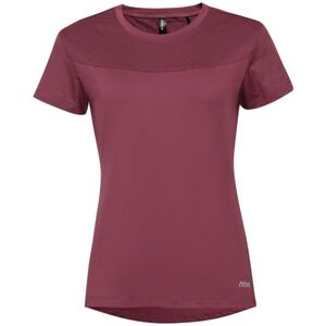 Fitforce VENNY Dámske fitness tričko, vínová, veľkosť XS