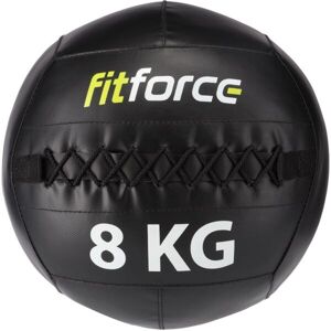 Fitforce WALL BALL 8 KG Medicinbal, čierna, veľkosť 8 KG