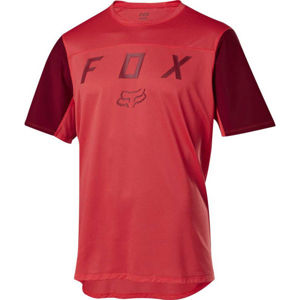 Fox FLEXAIR SS MOTH JERSEY červená XL - Pánsky dres na bicykel