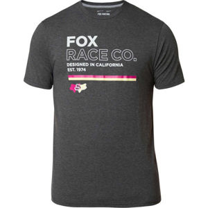 Fox ANALOG SS TECH TEE tmavo šedá XL - Pánske tričko