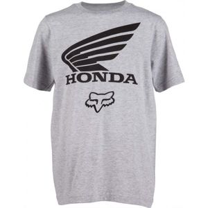 Fox YOUTH FOX HONDA SS sivá M - Detské tričko