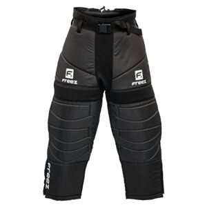 FREEZ G-180 Detské brankárske nohavice na florbal, čierna, veľkosť 120/130