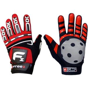 FREEZ GLOVES G-180 SR Florbalové brankárske rukavice, červená, veľkosť