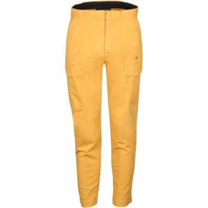 FUNDANGO ARBOR CARGO PANTS Pánske voľnočasové nohavice, žltá, veľkosť XL