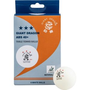 Giant Dragon WHT PI PO Loptičky na stolný tenis, biela, veľkosť os