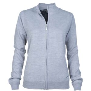 GREGNORMAN MERINO (50:50) LINED FULL-ZIP Dámsky sveter, sivá, veľkosť L