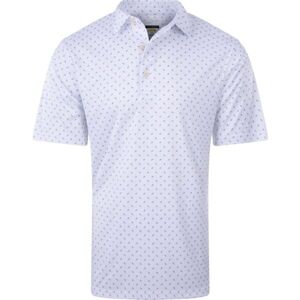 GREGNORMAN ML 75 TEE PRINT POLO Pánske golfové polo tričko, biela, veľkosť XL