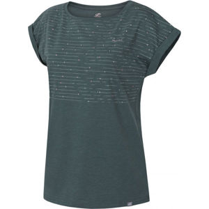Hannah ALMMA Dámske tričko, tmavo zelená, veľkosť 34