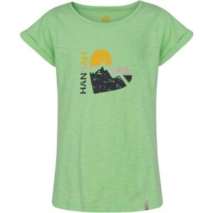 Hannah KAIA JR Dievčenské tričko, zelená, veľkosť 140