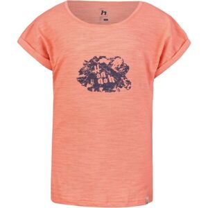 Hannah KAIA JR Dievčenské tričko, lososová, veľkosť 134-140