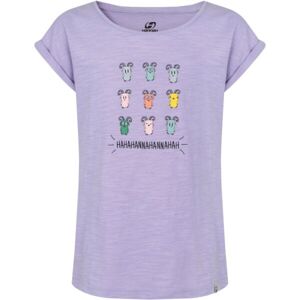 Hannah KAIA JR Dievčenské tričko, fialová, veľkosť 140