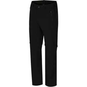 Hannah STRETCH Pánské odopínateľné nohavice, čierna, veľkosť L