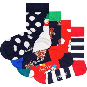 HAPPY SOCKS HOLIDAY GIFT SET 4P Detské  ponožky, mix, veľkosť 33-35