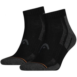 Head PERFORMANCE QUARTER 2PACK Športové ponožky, čierna, veľkosť