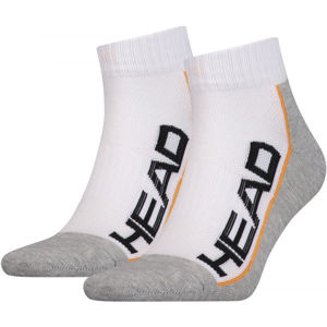 Head PERFORMANCE QUARTER 2PACK Unisex ponožky, sivá, veľkosť 43 - 46