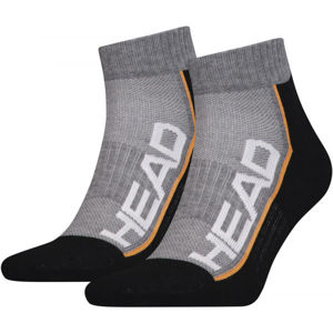 Head PERFORMANCE QUARTER 2PACK Unisex ponožky, čierna, veľkosť 39 - 42