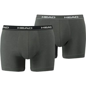 Head BASIC BOXER 2P Pánske boxerky, sivá,čierna, veľkosť