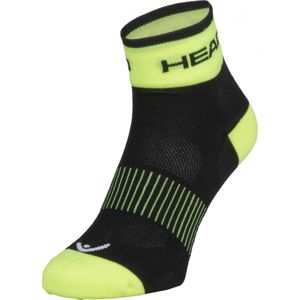 Head SOCKS YELLOW Cyklistické ponožky, čierna, veľkosť 43-45