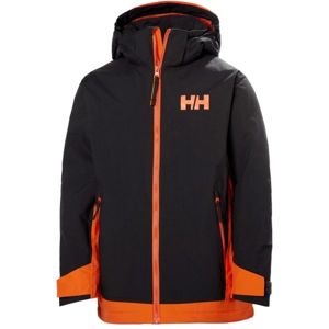 Helly Hansen JR HILLSIDE JACKET čierna 16 - Detská lyžiarska bunda