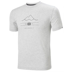 Helly Hansen SKOG GRAPHIC šedá XL - Pánske tričko