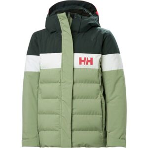 Helly Hansen JR DIAMOND JACKET Dievčenská lyžiarska bunda, zelená, veľkosť 12